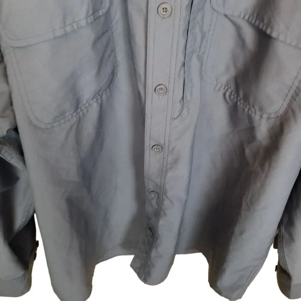 Duluth Trading Co Mens Vented Shirt 3XL Gorpcore Utility Outdoor Camping Fishing